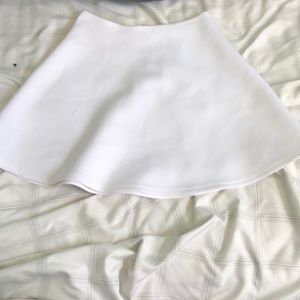 American Apparel white skater skirt